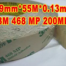 29 мм* 55 м* 0,13 мм, 5,2 мил) 3 м 468MP двусторонняя клейкая лента для переноса, высокая температура сопротивляется для графического переключателя металла PCB