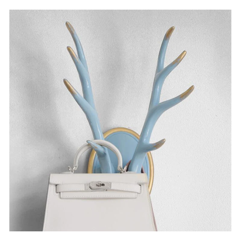 Resin Deer Head Antlers Animal Sculpture Figurines ...