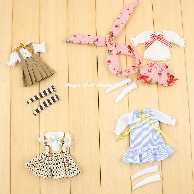 

[MBL031]2018 Free Shipping Middle Blyth Doll Outfits # 4 Style Outfits fit for Middleblythe doll clothes for retail