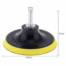 

4 Inch Disc Sandpaper Self-adhesive Abrasive Pad 8mm Shank Dia Polishing Abrasive Tools Electric Grinder Accessoriess