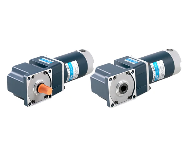 

60W 220v 90mm Sealing machine special speed regulation hollow right angle motor output speed 54rpm Torque rated 18Nm allow shaft