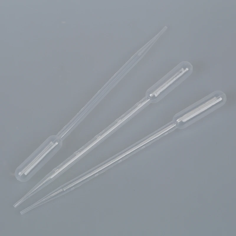 100PCS Graduated Pipettes Dropper Polyethylene 3 ml