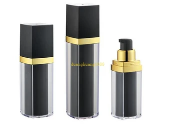 

15ML 30ML 50ML square double vacuum bottle PP emulsion bottle essence#3694