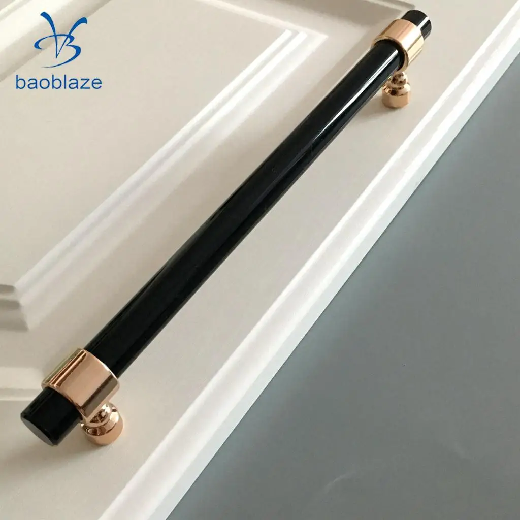 Acrylic Rod Bar Door Handles Drawer Kitchen Cupboard Cabinet Pull Knob Brushed 41mm/81mm/121mm/153mm