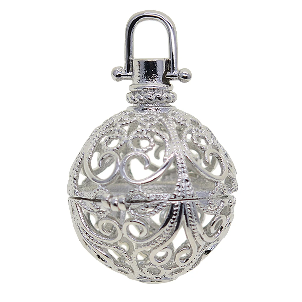 Blank Pearl Beads Cage Pendant Charms Memory Locket Pendants Settings for DIY Necklace Bracelet Earrings Jewelry Making