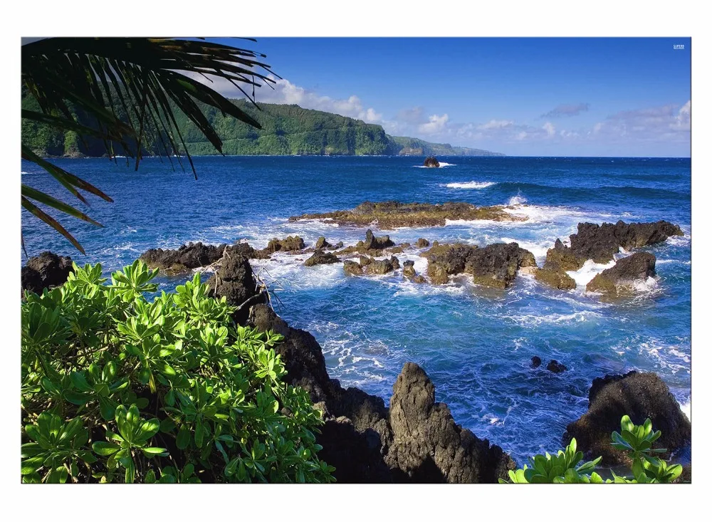 

1 Panel Free Shipping The island andscape Modular Paintings on The Walls Canvas Art Print Painting Poster for Living Room Frame