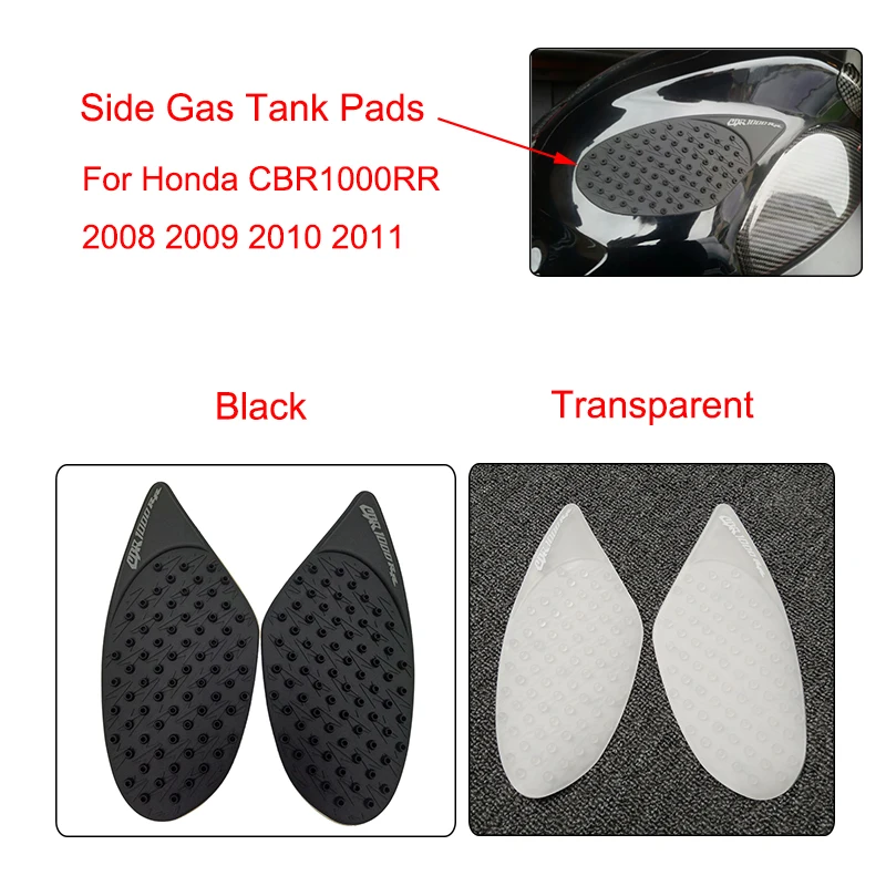 MTCLUB For Honda CBR1000RR CBR 1000 RR 2008 2009 2010 2011 Motorcycle Anti slip Fuel Tank Pad Side Gas Knee Grip Traction Pads (1)