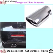 car muffler exterior end black pipe dedicate stainless steel exhaust tip tail panel lamp hoods 1pcs for MAZDA 3 Mazda3 M3 1pcs