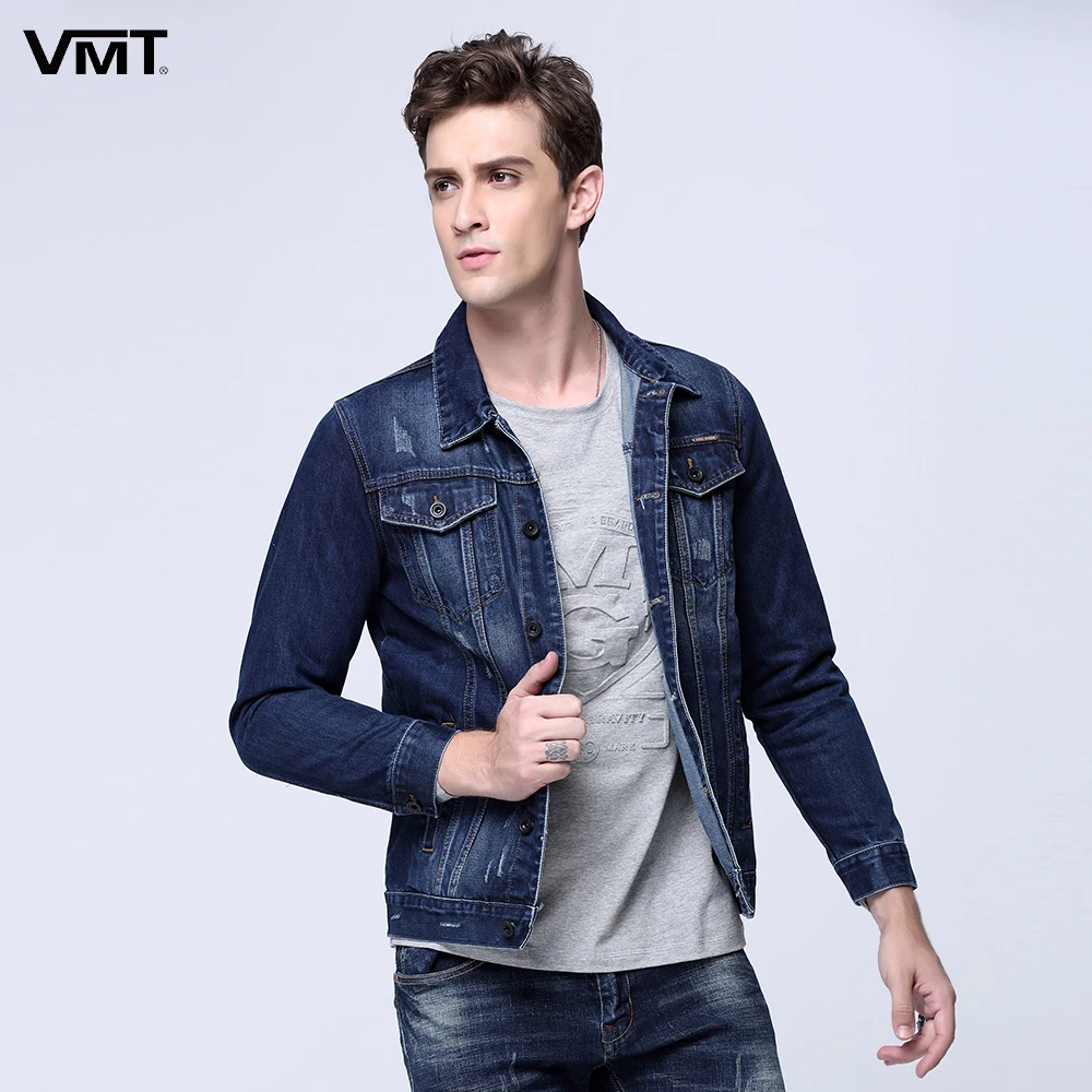 2017 Spring SY Men's Denim Jacket Wide waisted Jeans Single Breasted ...