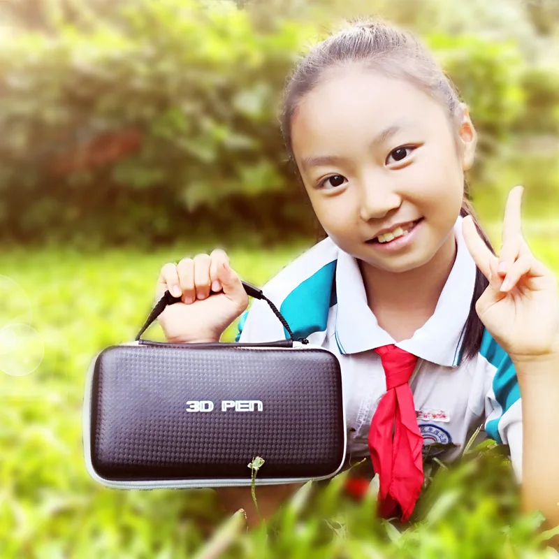 Pаспродажа Оригинальная 3d ручка smaffox с 18 видов цветов, 54 метровая нить, 3D принтер, ручки с ЖК дисплеем, ручка для рисования, 3D формование