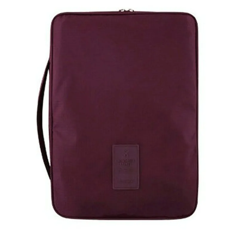 Бургундия Рубашка туристическая галстук Сортировка мешок молнии Органайзер водонепроницаемый нейлон сумка для хранения - Цвет: Бургундия