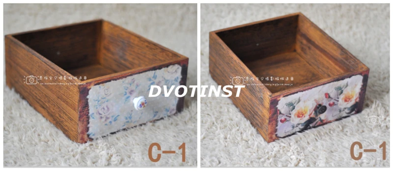 Dvotinst реквизит для фотосъемки новорожденных деревянный ящик из массивной древесины ведро Fotografia Bebe аксессуары для студийных фотосессий реквизит - Цвет: C1