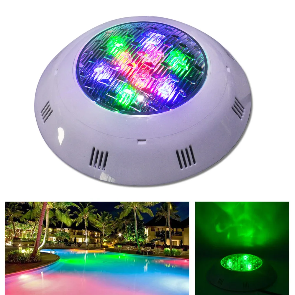 Jiawen 10 unids/lote 9 W 12 W DMX512 RGB Natación llevó luces de la piscina lámpara subacuática Iluminación de exterior luces de estanque llevó piscina lámpara 24 V DC