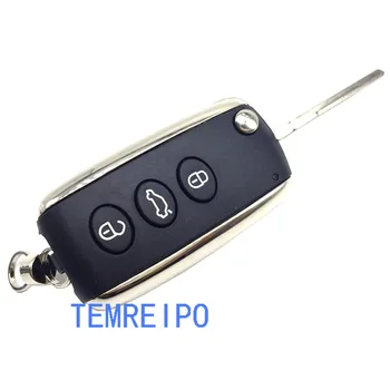 

Modified flip key shell for bentley 3 buttons remote key blank replacement folding key case cover