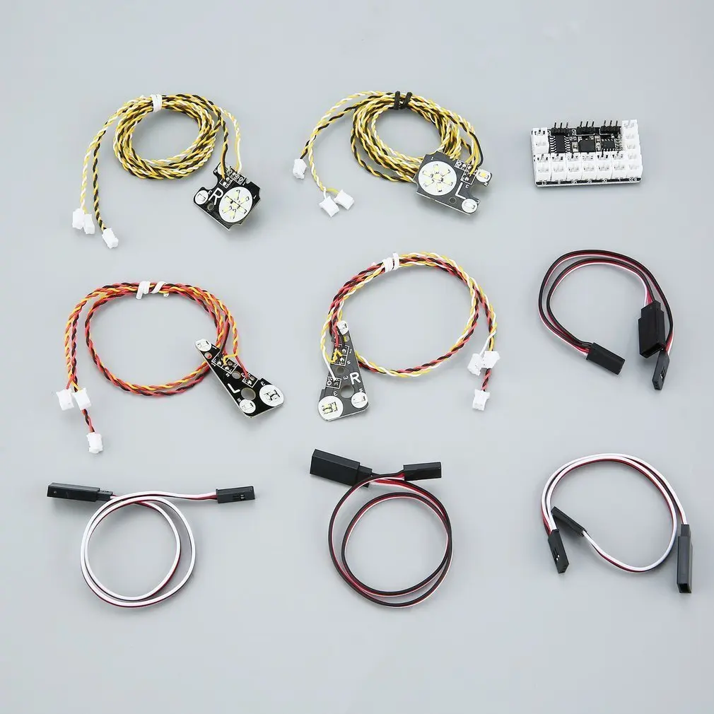 

trx4 LED Front Rear Lights IC Lamp Group Extension Lines For Trx4 RC Car Light Kit Car Light with Flashing Function