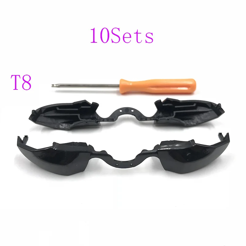 

10sets 3.5mm Jack Port LB RB Bumpers Button With T8 Screwdriver For Xbox One Elite Controller