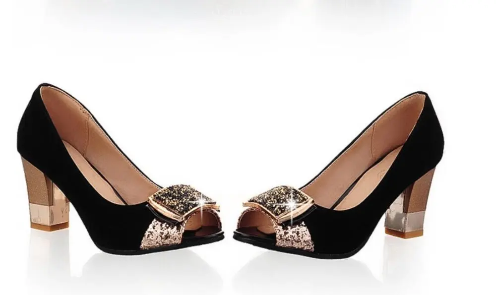 Para Strass zapatos mujer 7 cm Grosso