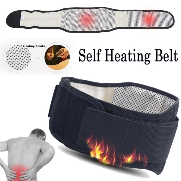 Cintura ajustable turmalina auto Calefacción magnética terapia cinturón de soporte en la espalda Lumbar masaje banda de atención de la salud|Abrazaderas y soportes| - AliExpress