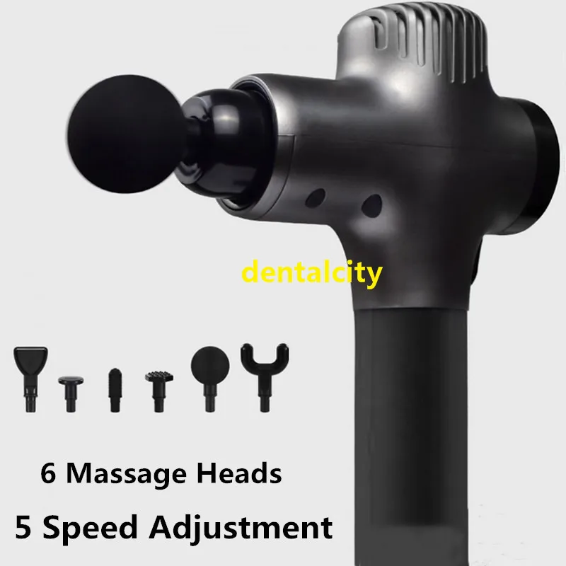 

High Quality 6 Heads 5Speed Percussion Massager Guns Body Massager Electric Vibrating Muscle Relax Instrument