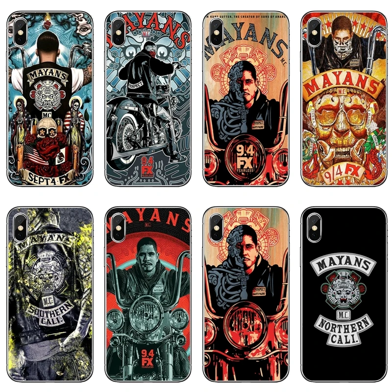 

For Samsung Galaxy S10 S9 S8 S7 S6 edge Plus Lite S5 S4 mini Note 9 8 5 4 American tv Mayans MC protective TPU Soft phone case