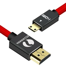 Кабель Mini Hdmi V1.4, 1 м, 2 м, 3 м, 5 м, штекер (Type C) для разъема (Type A), кабель с золотым покрытием, 1,4a, 3D, 1080 p, 2160p(China)