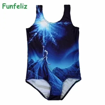 Girls Swimwear Elsa Anna Swimming Costume Character swimwear for Girl Kids Swimsuit Girls bathing suits
