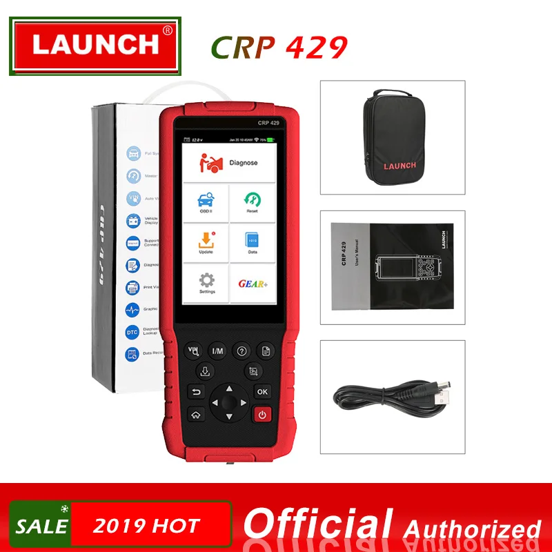Launch CRP429 OBD OBD2 Diagnostic Tool Oil Reset EPB BMS SAS DPF Injector Coding Immobilizer scanner automotivo Car Diagnostic