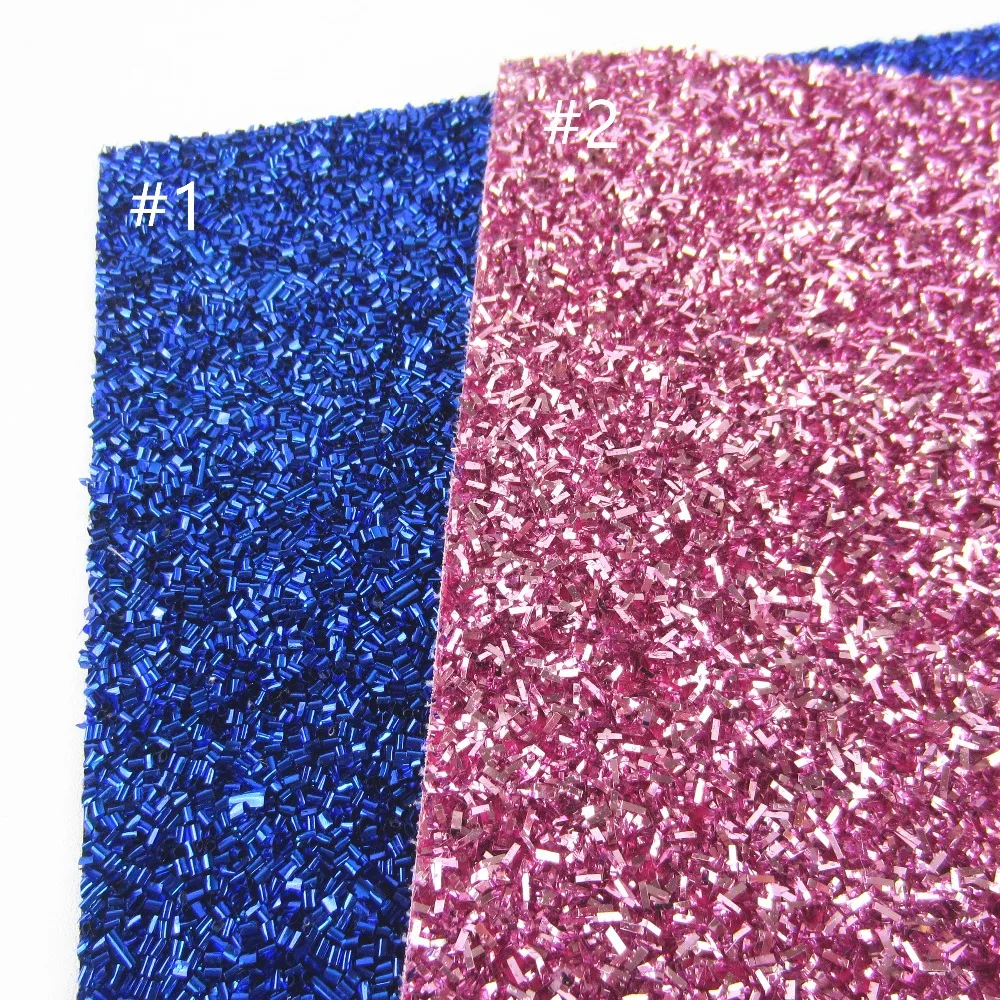 Buy A4 sheet 8"x11.8" Blue Tinsel Glitter Fabric