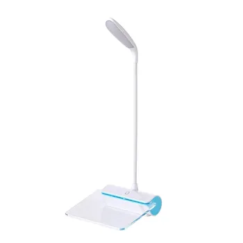 

2020 New Arrival LED Desk Table Reading Lamp USB Rechargeable Feel Switch Light + Message Board For Tablet Pc Accessories