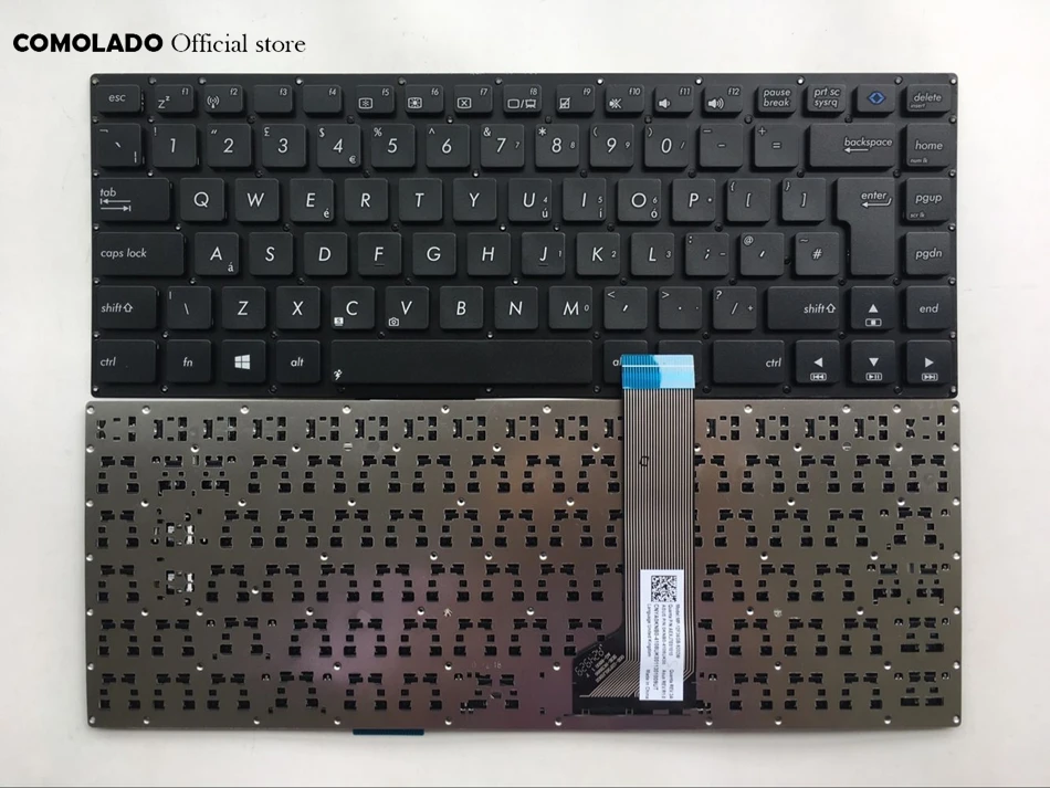 

UK Keyboard For ASUS S400 S400C S400CA Black without frame keyboard UK Layout