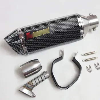 

Universal Motorcycle Exhaust Tip Silencer Muffler Modified Exhaust Pipe Slip on 38-51mm for Universal Dirt Bike ATV