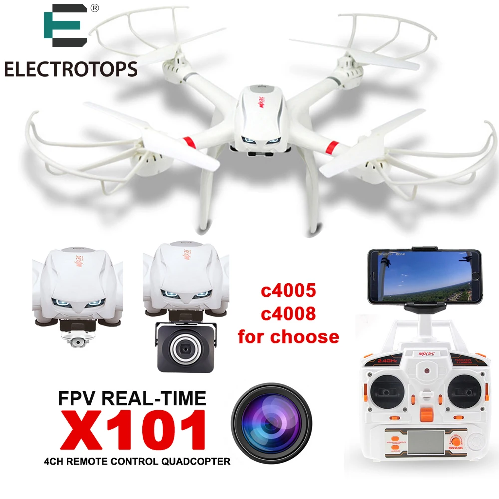 ET RC Drone MJX X101 Rc Helicopter MJX X101 6 Axis Gyro drones can add different