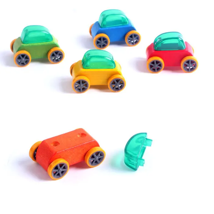wooden pull back cars