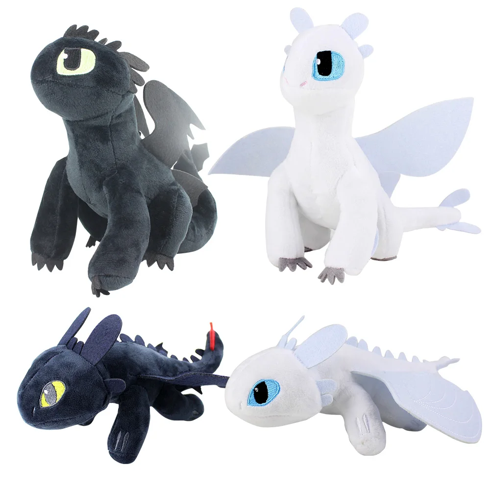 

How to Train Your Dragon Plush Toy Toothless Night Light Fury Soft Stuffed Animal Dolls Children Gifts