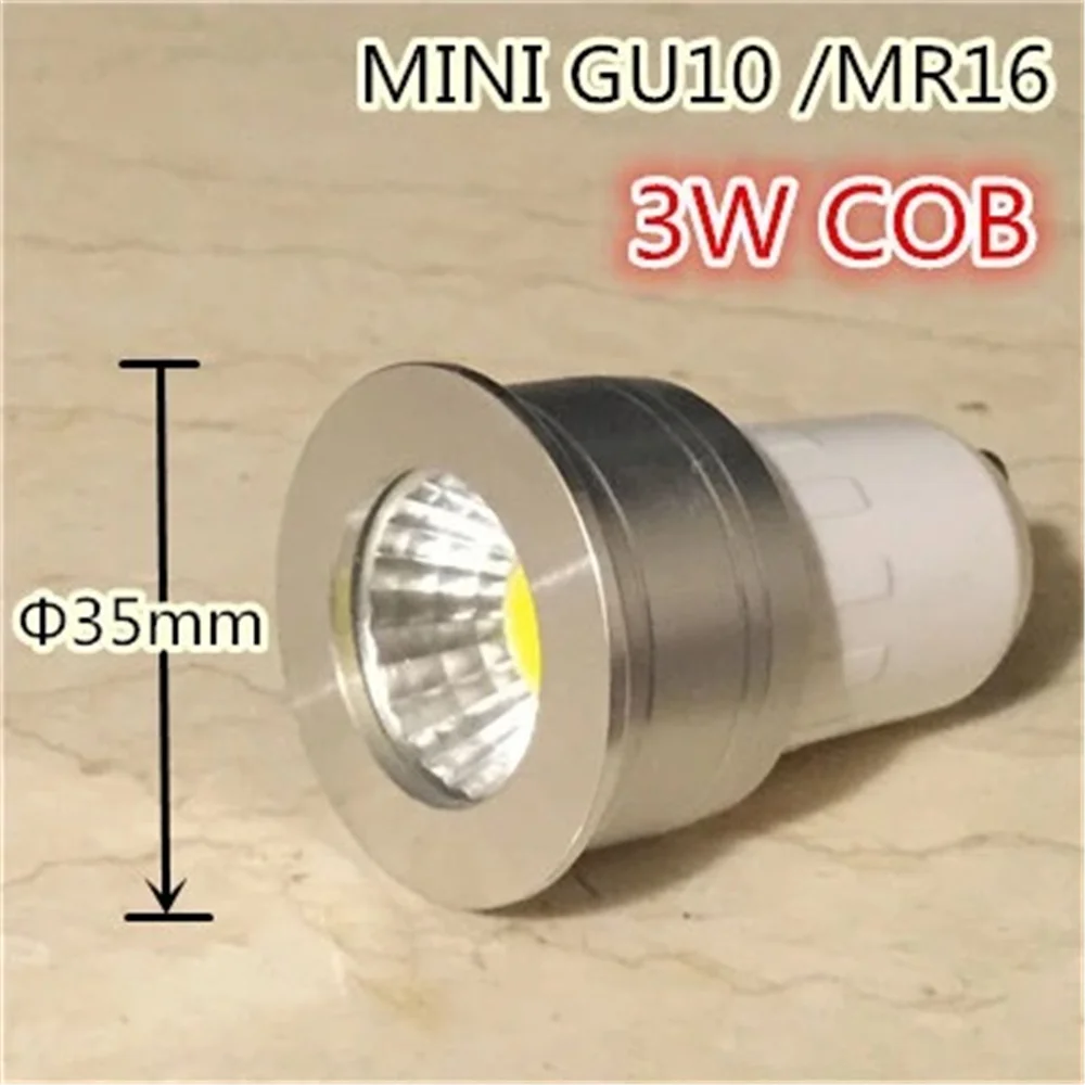 forsvar Pinpoint Stien Led Bulb Mini Gu10 35mm Spotlight 3w Dimmable 110v 220v 240v 12v Mr16 Mr11  Spotlamp For Living Room Bedroom Table Lamp