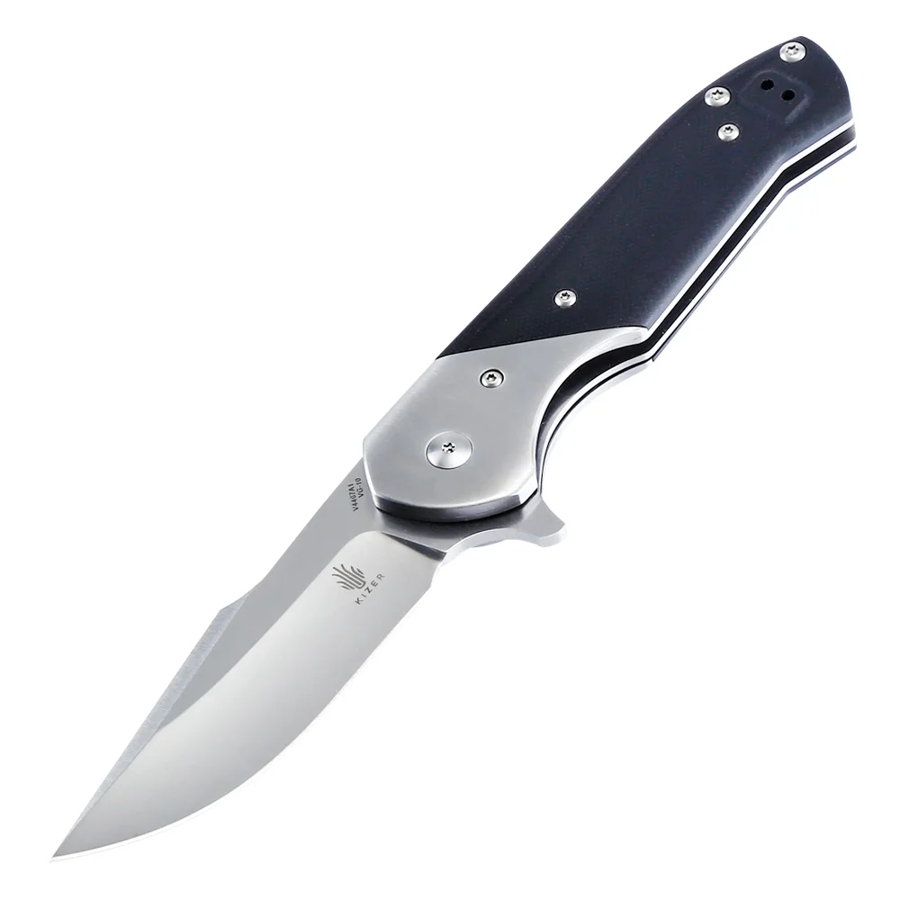 Billig Kizer camping messer tactical messer Kane G10 griff hohe härte überleben werkzeug