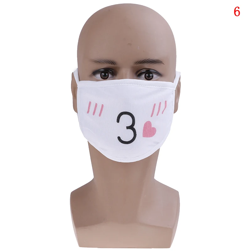 1 шт., мультяшная забавная маска для рта с буквами и зубами, унисекс, хлопковая полуантибактериальная пылеотталкивающая маска для лица и рта, 13 стилей, новинка - Цвет: 6