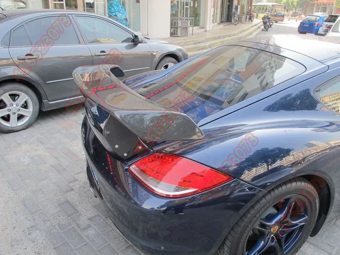 Fit for Porsche Cayman 987 GT Techart carbon fiber rear spoiler rear