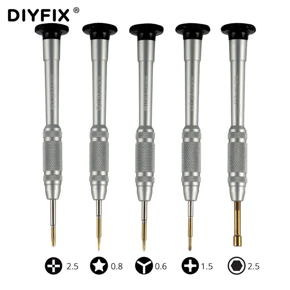 

DIYFIX 5 in 1 Precision Screwdriver Set for iPhone X 8 8P 7 7P 6 6P 6S 6SP Disassemble Opening Mobile Phone Repair Tools Kit