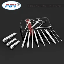 15 в 1 маникюрный набор профессиональный маникюрный комплект для стрижки щипчики для ногтей, наклейки для ногтей в Красота инструменты ножницы нож Лучший подарок для вас