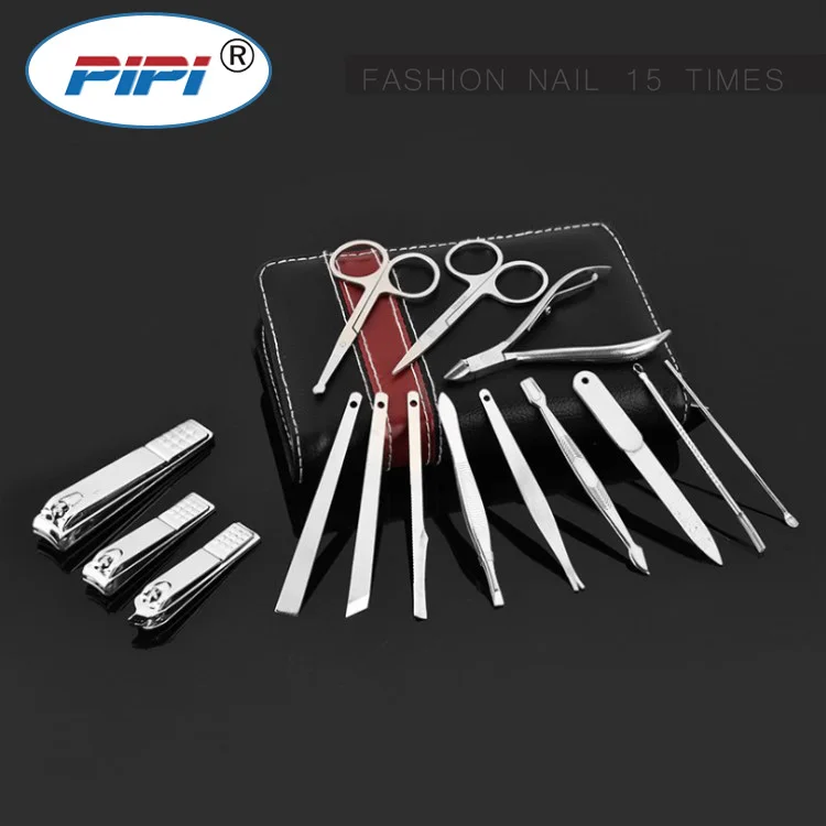

15 in 1 Manicure set Professional nail clipper kit Finger Plier Nails art Beauty tools scissors knife Best gift for you