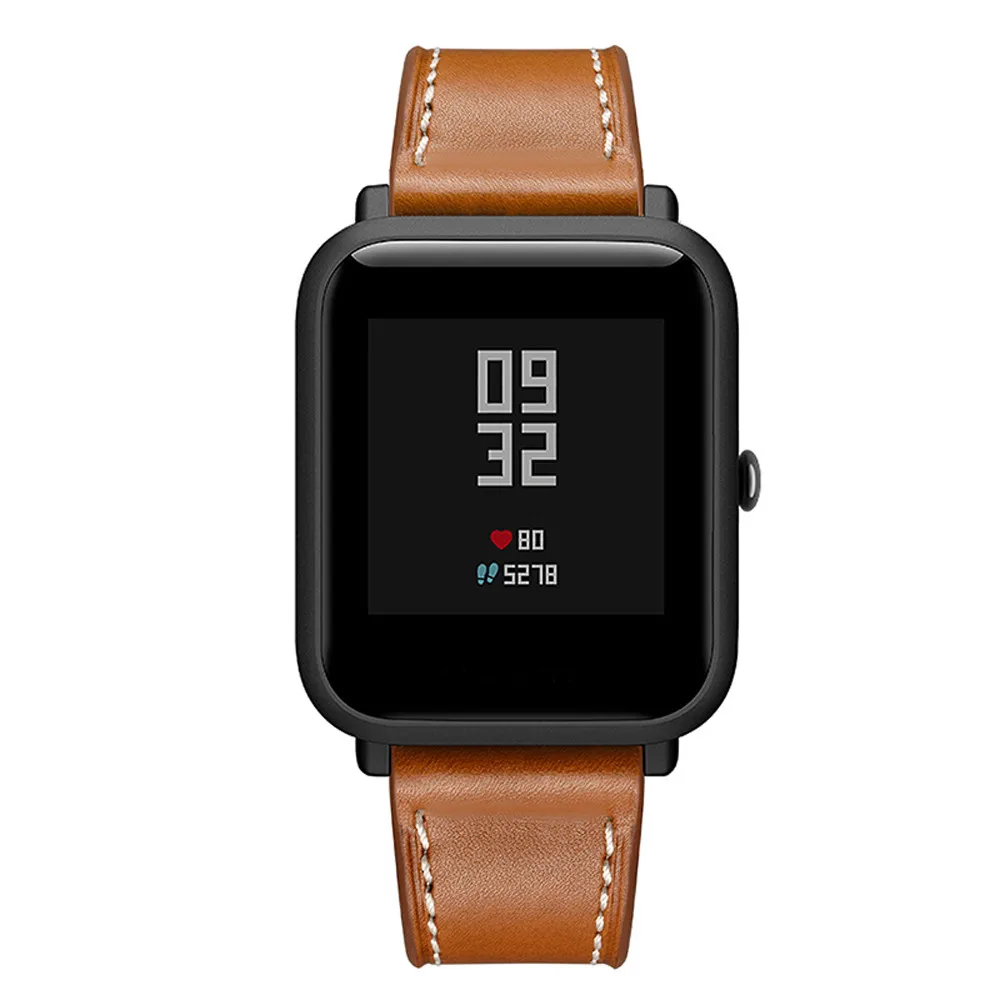 20 мм модные часы из натуральной кожи ремешок для Xiaomi Huami Amazfit Bip GTS BIT Lite Молодежный сменный ремешок на запястье