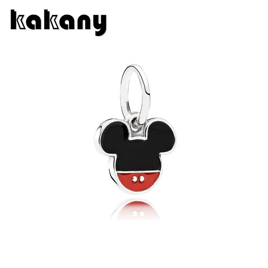 

2019 High Quality 1:1 Original 925 Sterling Silver Disne Mouse Icon Holiday Gift Female Diy Jewelry