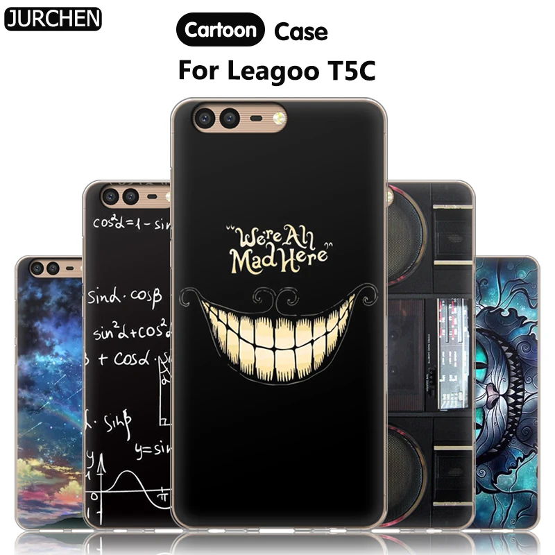 Чехол для телефона JURCHEN Leagoo T5C 5 дюйма силиконовый мягкий чехол с 3D принтом 4G |