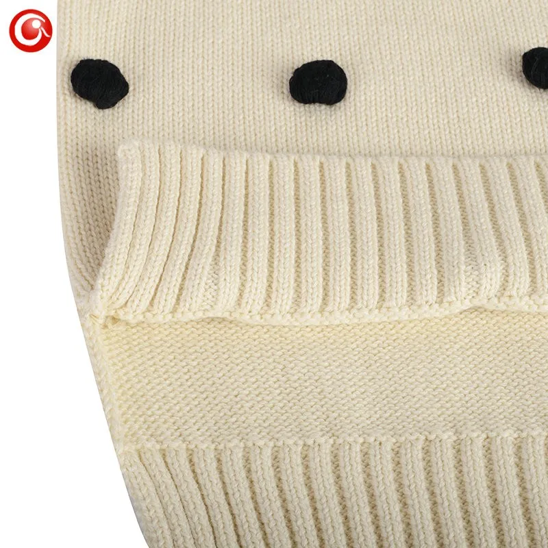 Children Christmas Winter Sweaters Baby Girls Cotton Kids Knitted Pattern Warm Cardigan Clothes With 25pcs Ball Tops For Boys (11)