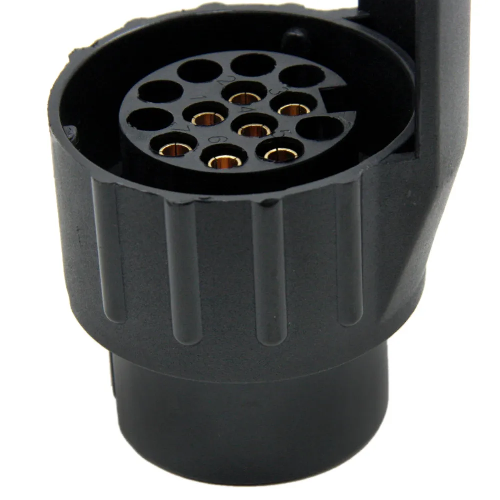 TIROL 7 до 13 контактный разъём черный матовые материалы прицепы разъем проводки 12 В фаркоп буксировочная вилка N TypeT22774b