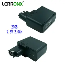 LERRONX 2 шт. 2.0Ah 9,6 V Ni-CD перезаряжаемая Съемная батарея для Bosch электроинструментов BAT001 BH-974 2607335469 2607335171 Bateria