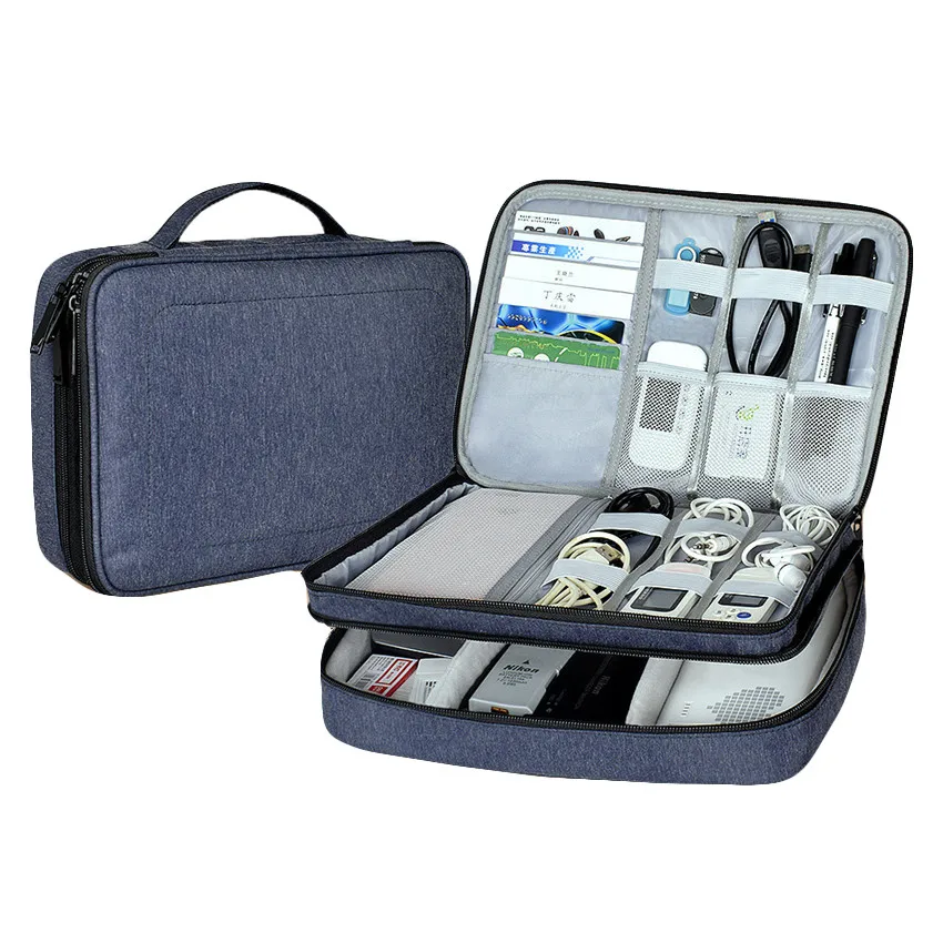 Najtaniej Wodoodporna elektroniczna torba do przechowywania akcesoriów USB gadżet organizer kabli danych rękaw ochronny etui torba na ipad Digital