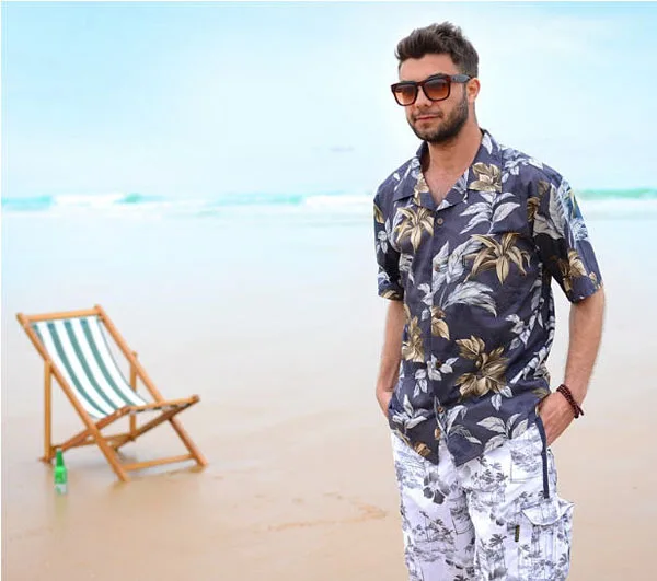 camisa de playa hombre