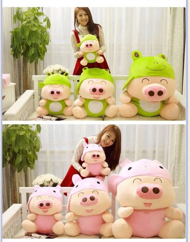 Набивная игрушка Огромный около 95 см плюшевая свинка McDull игрушка перевернутая к Панде, кролику, лягушке, утке мягкая обнимающая Подушка подарок на день рождения w3528